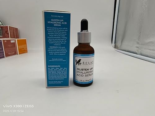 Miniatura 9 de Suero facial de ácido hialurónico Suero hialurónico puro al 2.5% + 3% B5, antiarrugas + suero antienvejecimiento para la cara con vitamina C y E,
