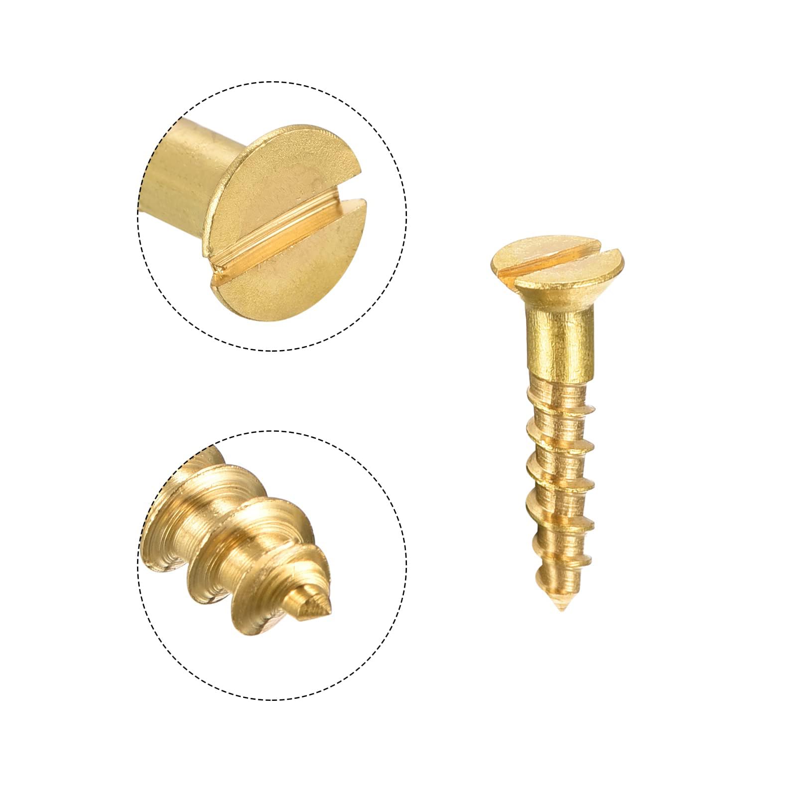 TA-VIGOR 100Pcs Self Tapping Screws, M2 Slotted Flat Head Screw, 10mm Round Head Slotted Tapping Screws - Image 4