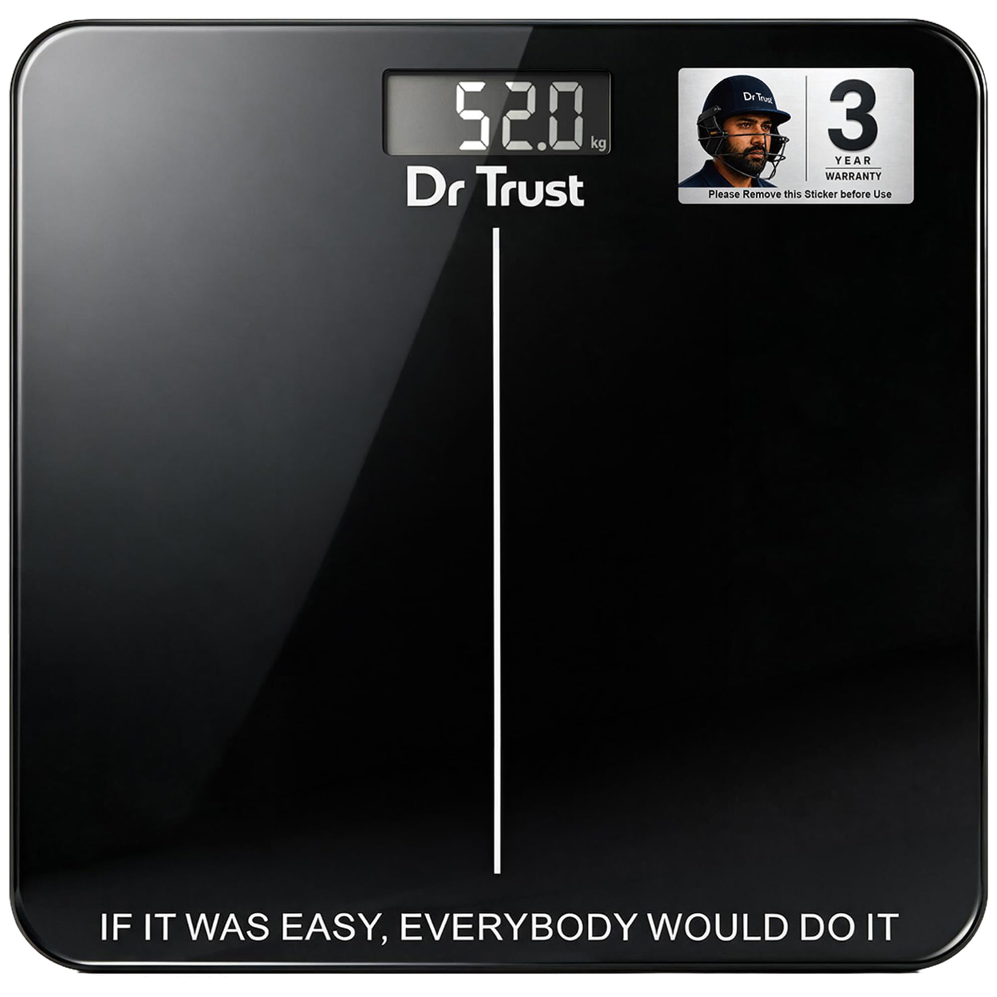 dr trust usa inspire personal digital electronic weight machine for human body 180kg capacity weighing scale-523 (black) …