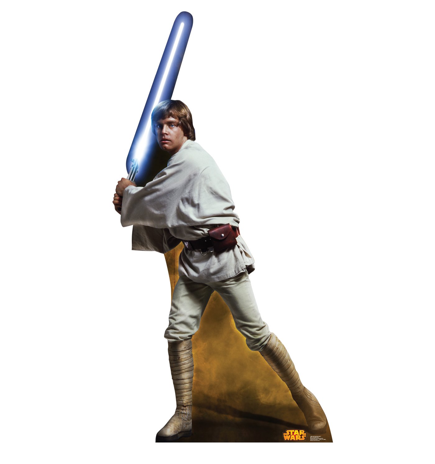 Cardboard People Luke Skywalker Life Size Cardboard Cutout Standup - Star Wars Classics Retouched