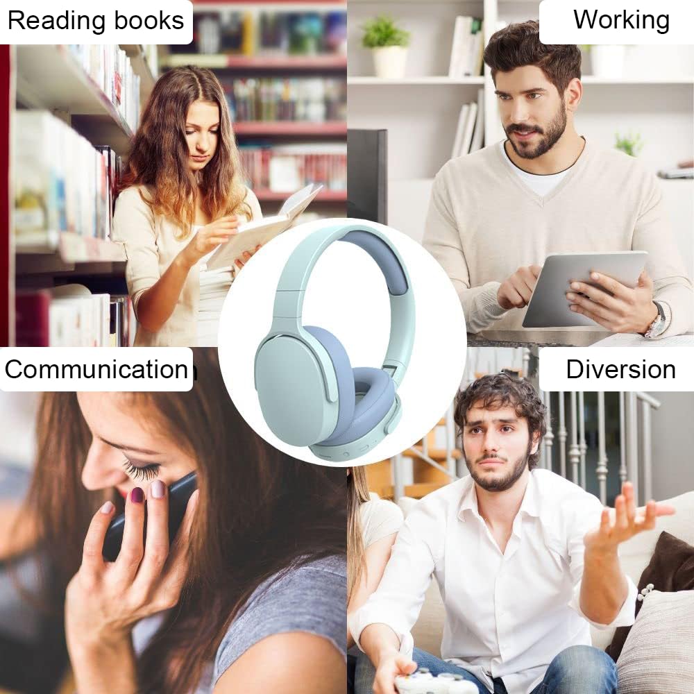 Casque Bluetooth sans Fil et Filaire avec Micro Intégré, Casque Audio Réduction de Bruit Stéréo Autonomie 22h, Wireless Headphones Bluetooth Casque pour Enfant Adulte Musique Sport Gaming