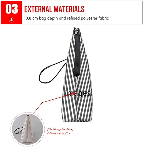 Miniatura 6 de HELLHERO Bolsa de cosméticos pequeña para mujer y niña, bolsas de maquillaje de cuero de viaje, Gato de fresa