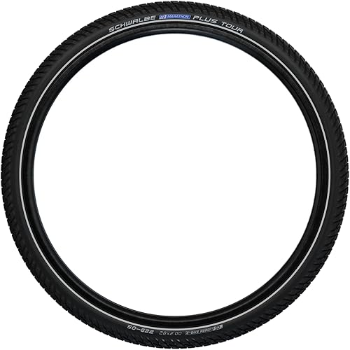 Miniatura 1 de Schwalbe - Neumático para bicicleta Marathon Plus Tour Off Road y Touring Wire Clincher  Varios tamaños  Línea de rendimiento  NegroReflectante