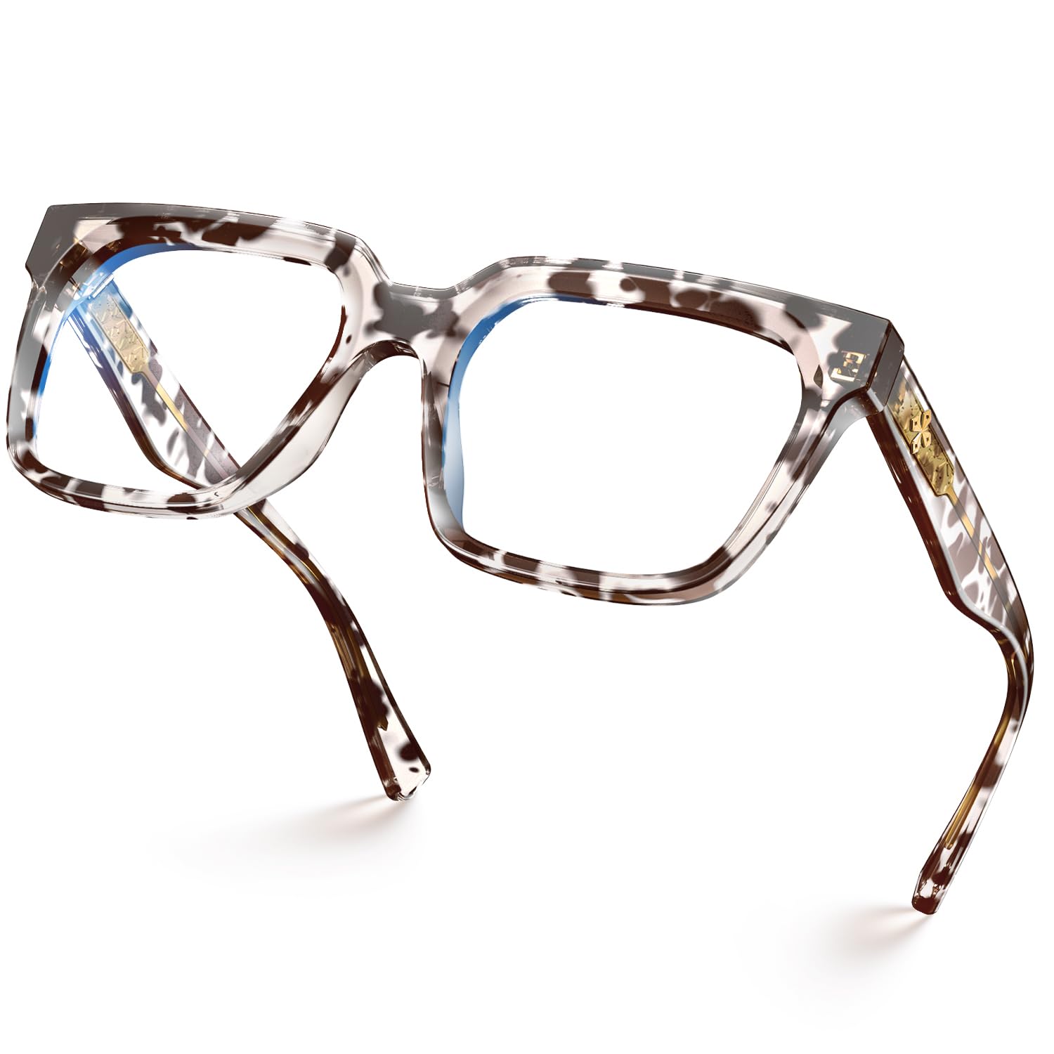Gafas de ordenador rectangulares VISOONE TR90 con filtro de luz azul y estilo elegante para mujeres y hombres.