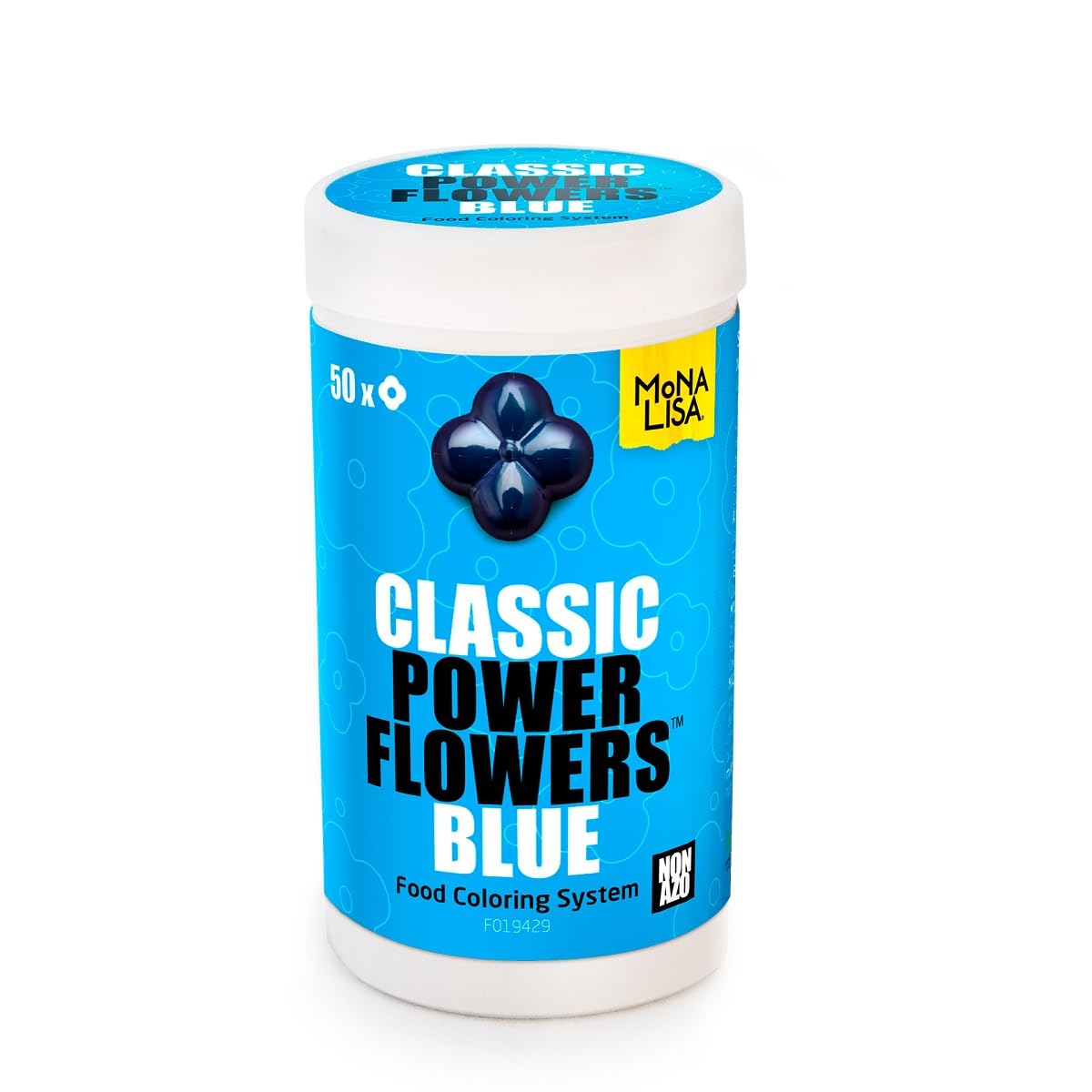 PowerFlowers - Blau, AZO-freie Lebensmittelfarbe für Schokolade, Mona Lisa, 50g