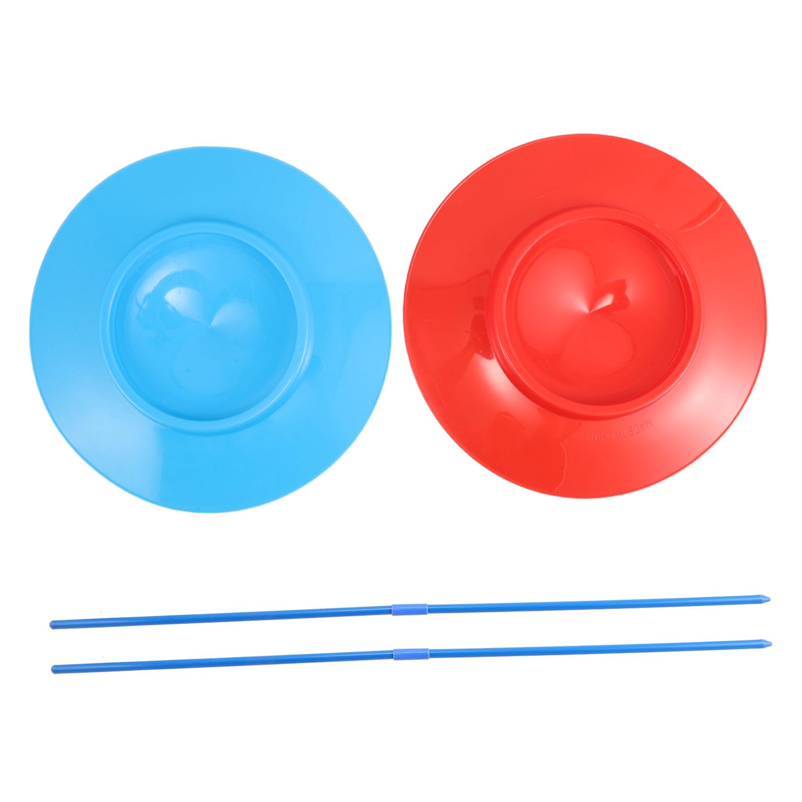 Lot De 2 Assiettes De Jonglage avec Bâtons Kit Jonglerie pour Adultes Et Enfants Spectacle Jeu De Loisir Facile À Apprendre 10.04 Pouces