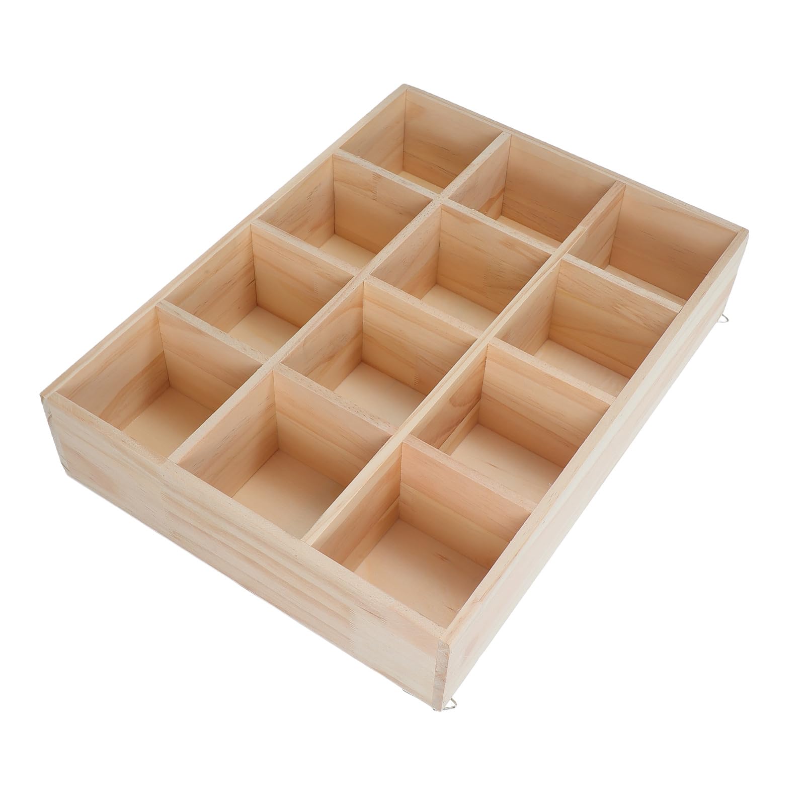 Étagère suspendue en bois rustique 12 compartiments tasses rangement cuisine