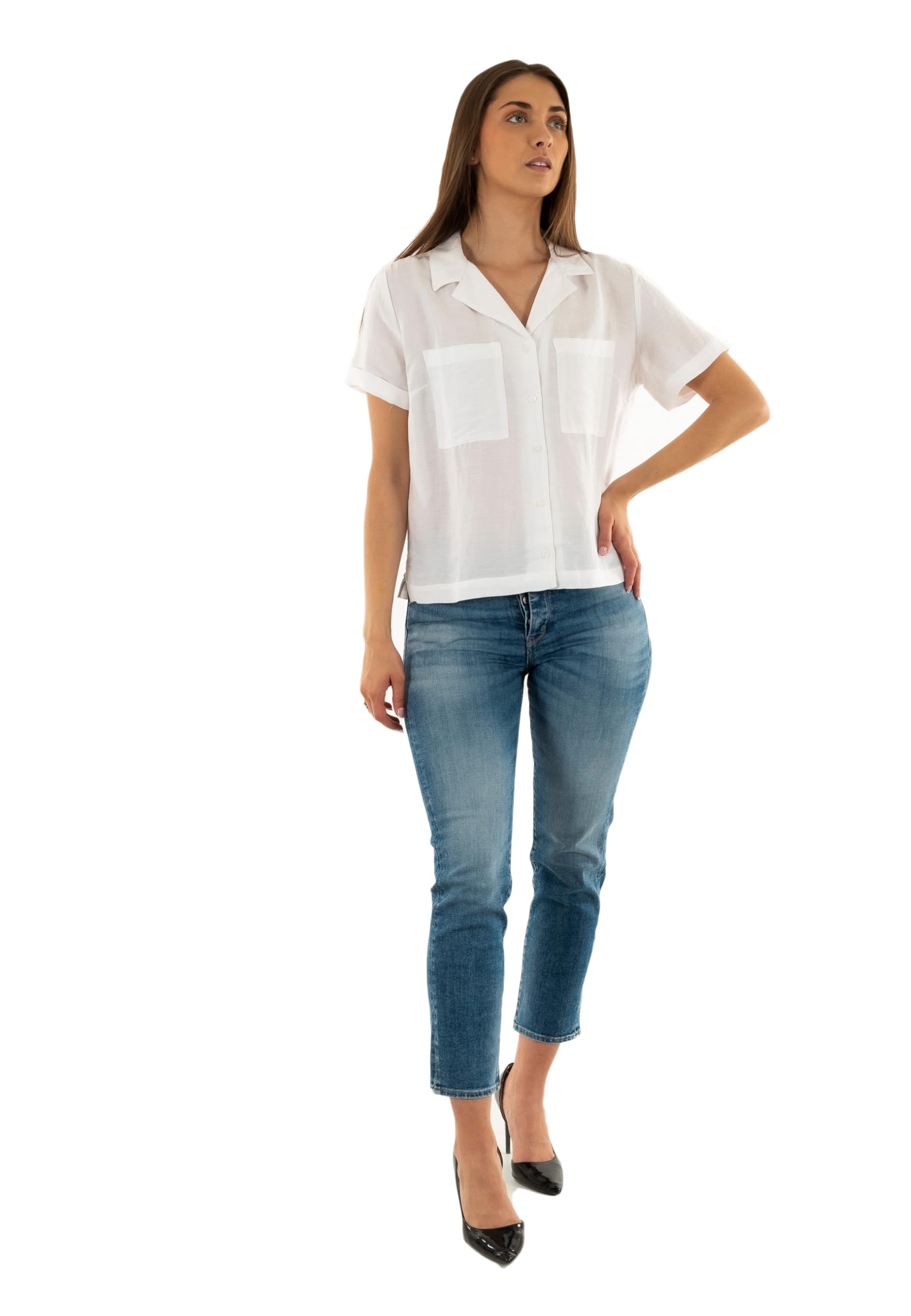 Levi's Sonny Camp Shirt Bright White, Bright White, M