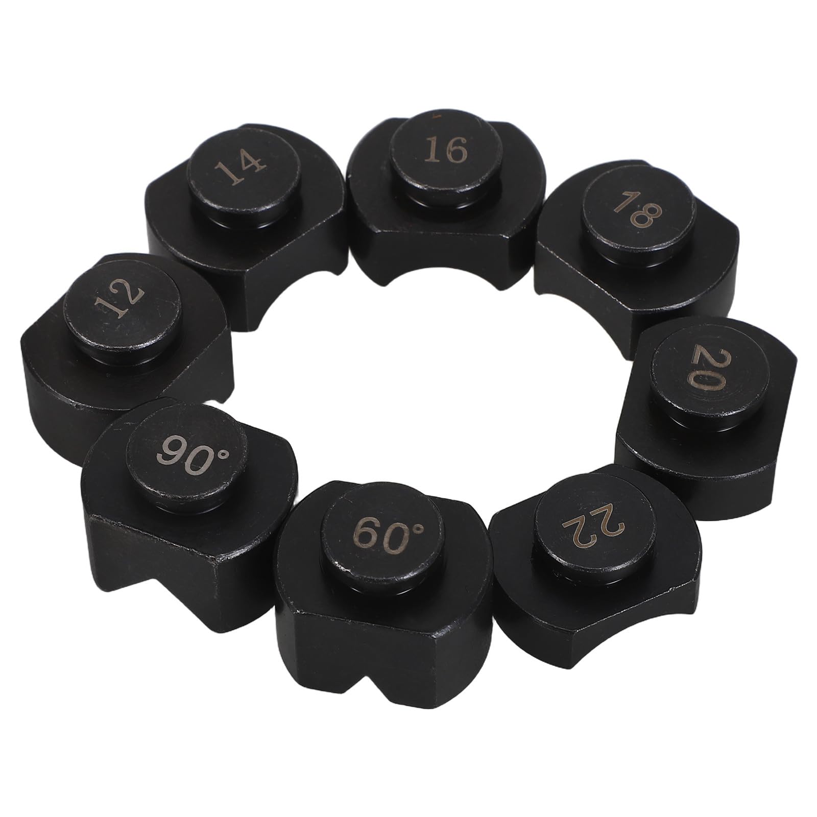 NUOBESTY 8 piezas de repuesto para dobladoras de anillos - Accesorios para prensadoras de joyería - Herramientas para doblar anillos - Matrices de metal para crear