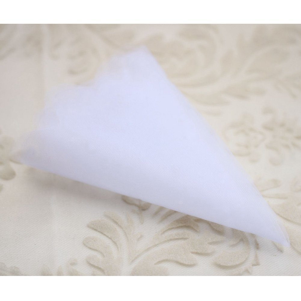 AONER (Diamètre 26cm) 100pcs Voiles De Tulle Ronds Cristal | FindTheDeal