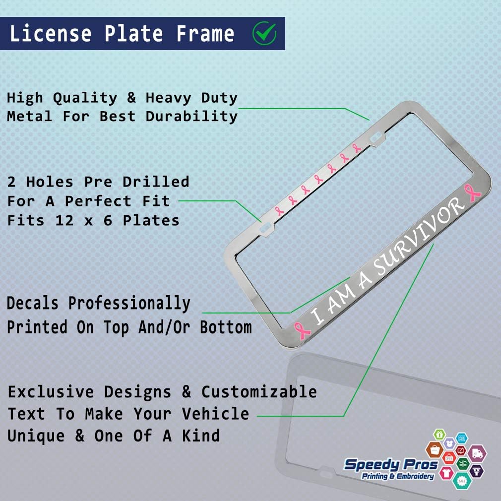 United States U.S. Air Force Steel Heavy Duty Black License Plate Frame Tag Border Gray - Image 2