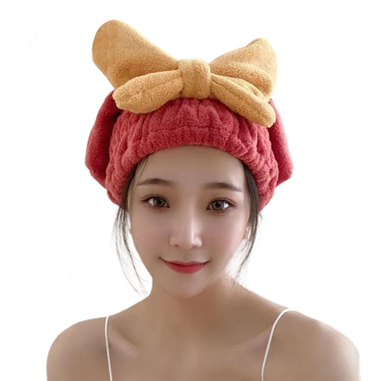 YROHGKPN Absorbent Microfiber Hair Towel for Women Quick Drying Soft Bath Turban Elastic Design Gym Friendly Hair Drying Hat