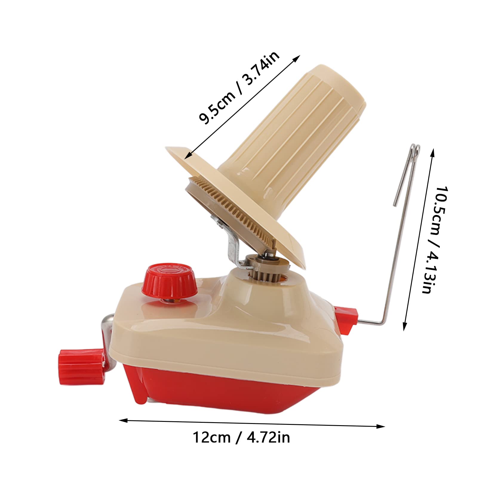 Bobinadora de bolas de hilo, bobinadora de hilo manual, kit de fabricación de pompones y veloz de hilo con accesorios de tejer para almacenamiento de hilo