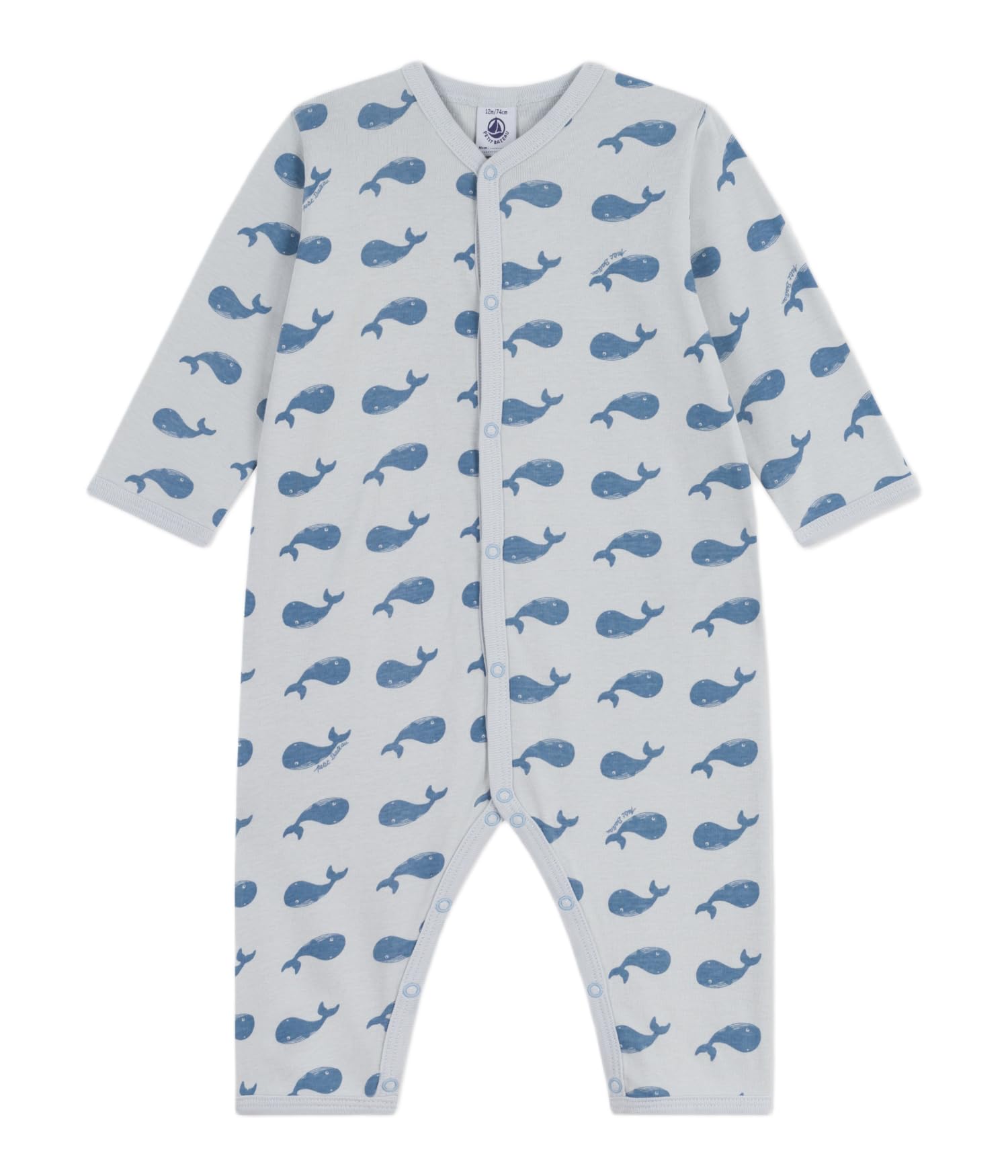 Petit Bateau Pyjama bébé en Coton sans Pieds imprimé