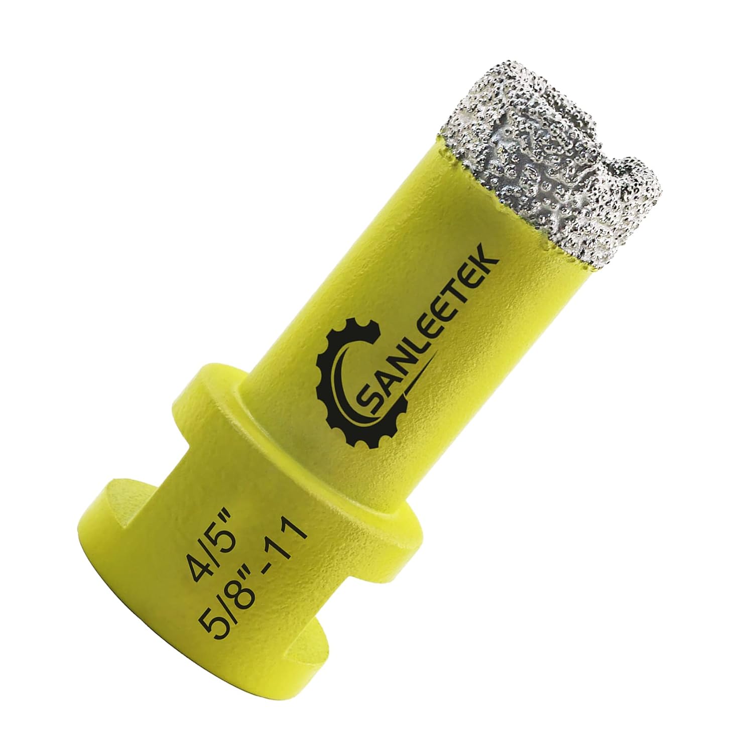 Diamond Tile Drill Bits 4"(100mm) SANLEETEK Vacuum Brazed Diamond Hole Saw for Ceramic Porcelain Marble Granite 5/8"-11 Thread