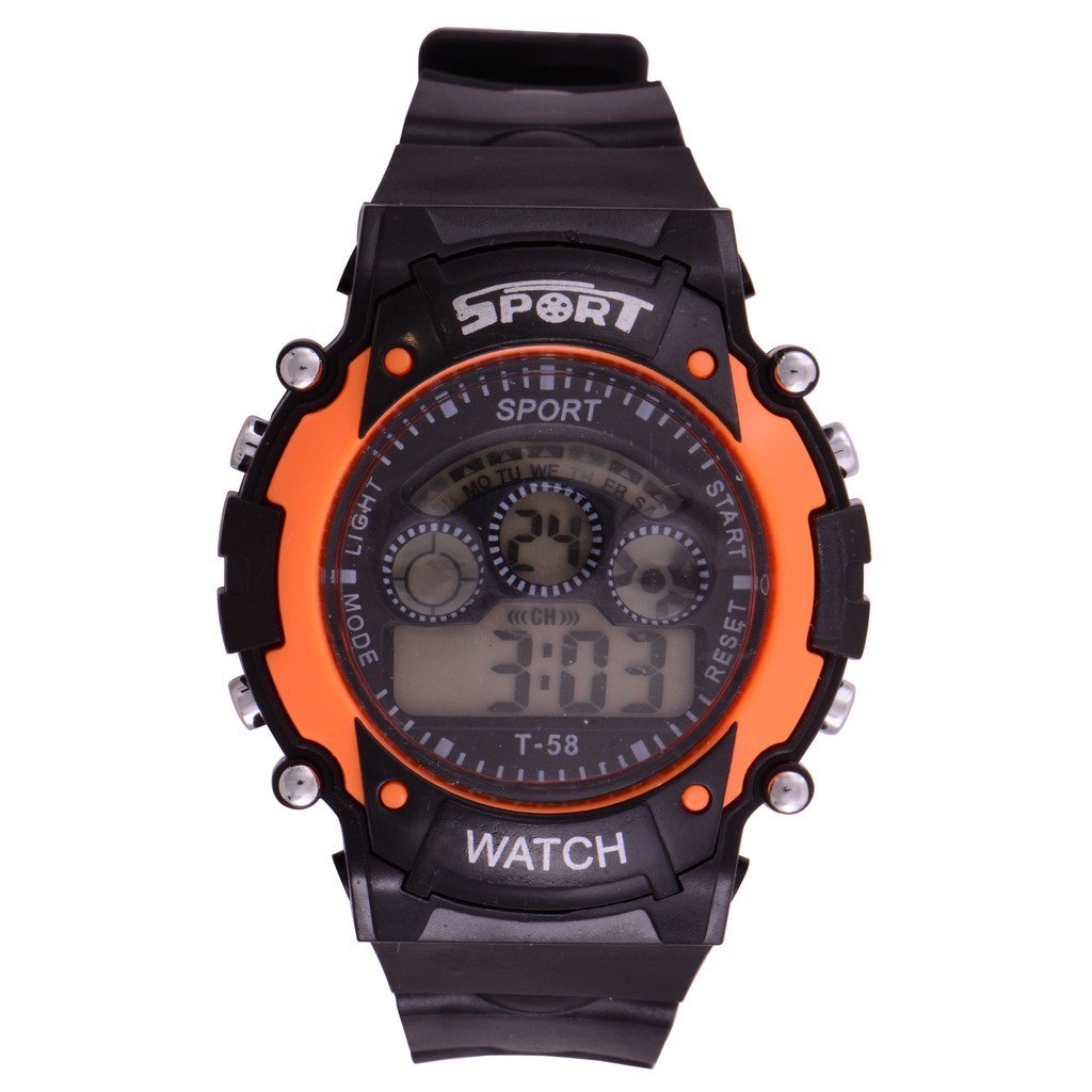 Excellent Kid’s Digital Orange Watch with Date & Days (S S TW0019)- Kids Favorate Excellent Kid’s Digital Orange Watch with Date & Days (S S TW0019)- Kids Favorate