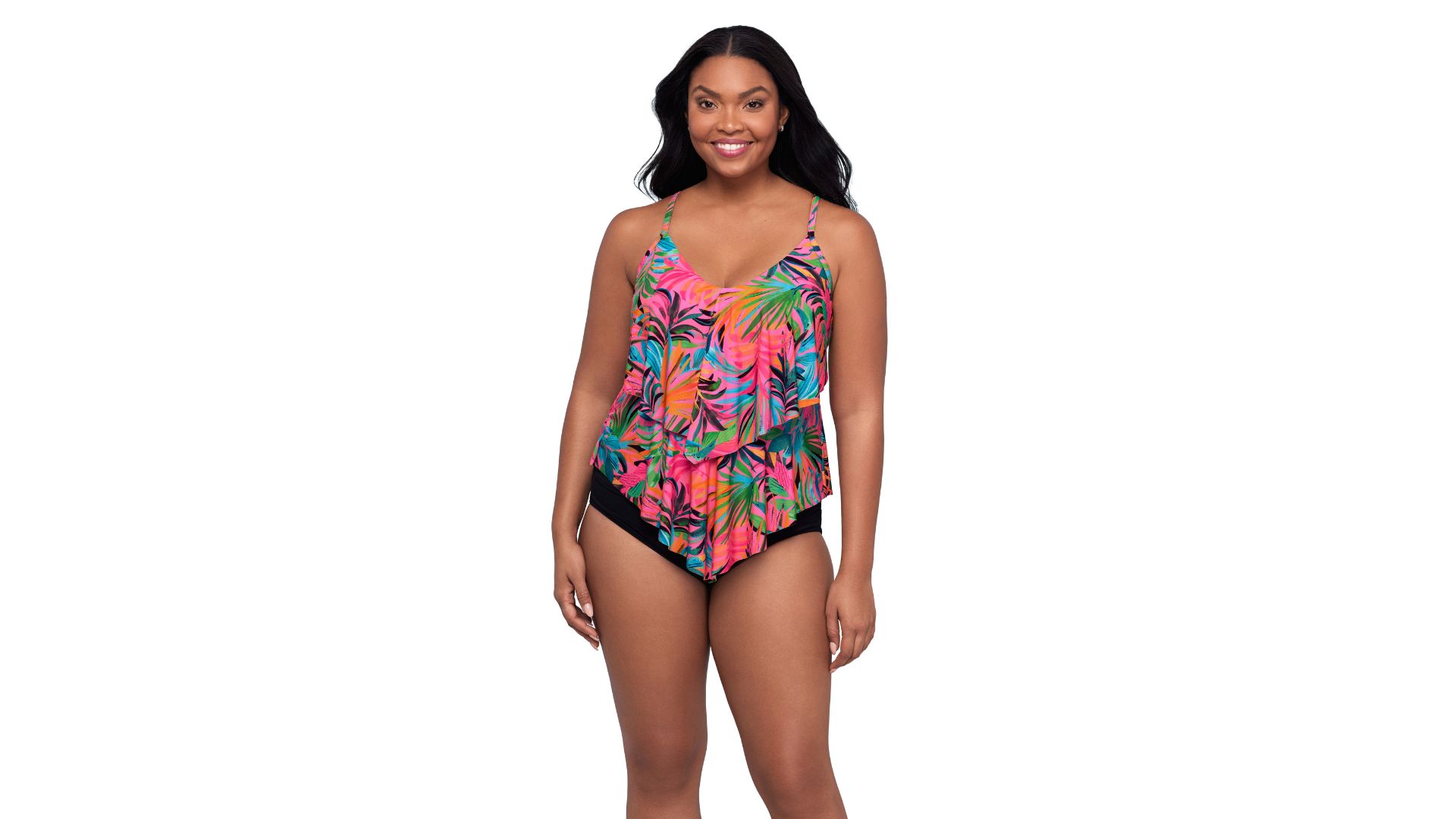Amazon.com: Trimshaper Womens Double Tier Ronnie Swim Tankini Top Amazon.com: Trimshaper Womens Double Tier Ronnie Swim Tankini Top