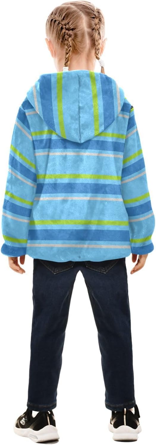 GuoChe Ocean Stripes Baby Fleece Jacket