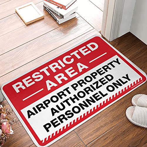 Tapis de porte d'entrée extérieur Dsoluuing style aéroport et zone réglementée - 2