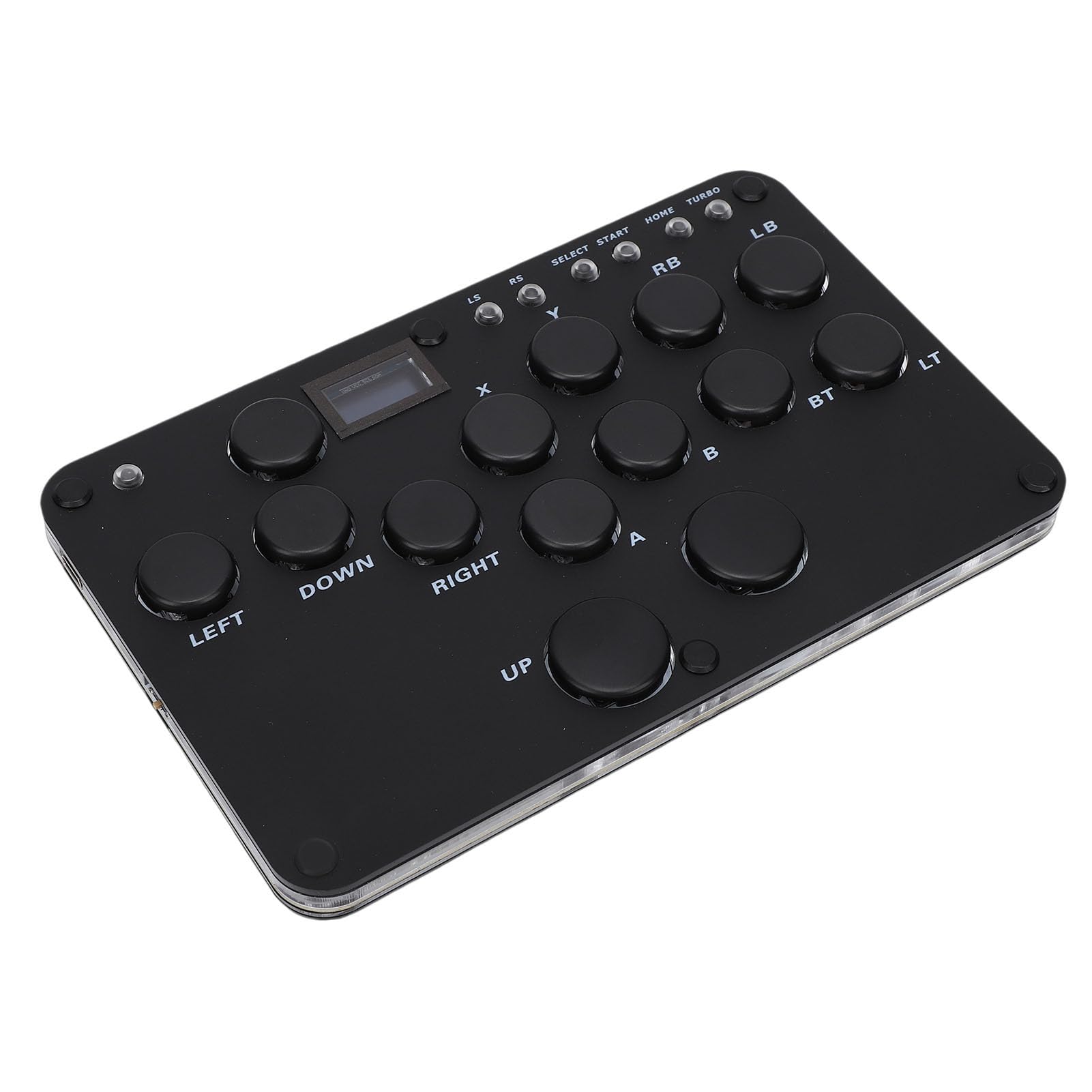 Fabater Tutti i Pulsanti Fight Stick per Giochi di Combattimento Illuminazione RGB Personalizzabile Funzione Adatto per Console di Gioco Acrilico