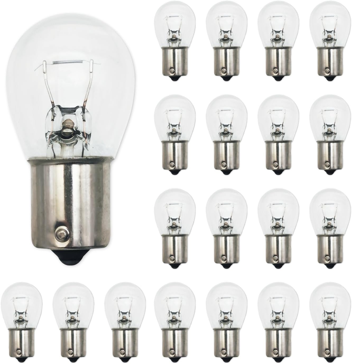 Lanuovx 1156 Bulbs 10 Pack,S25 Tail Light Bulb 12V BA15S