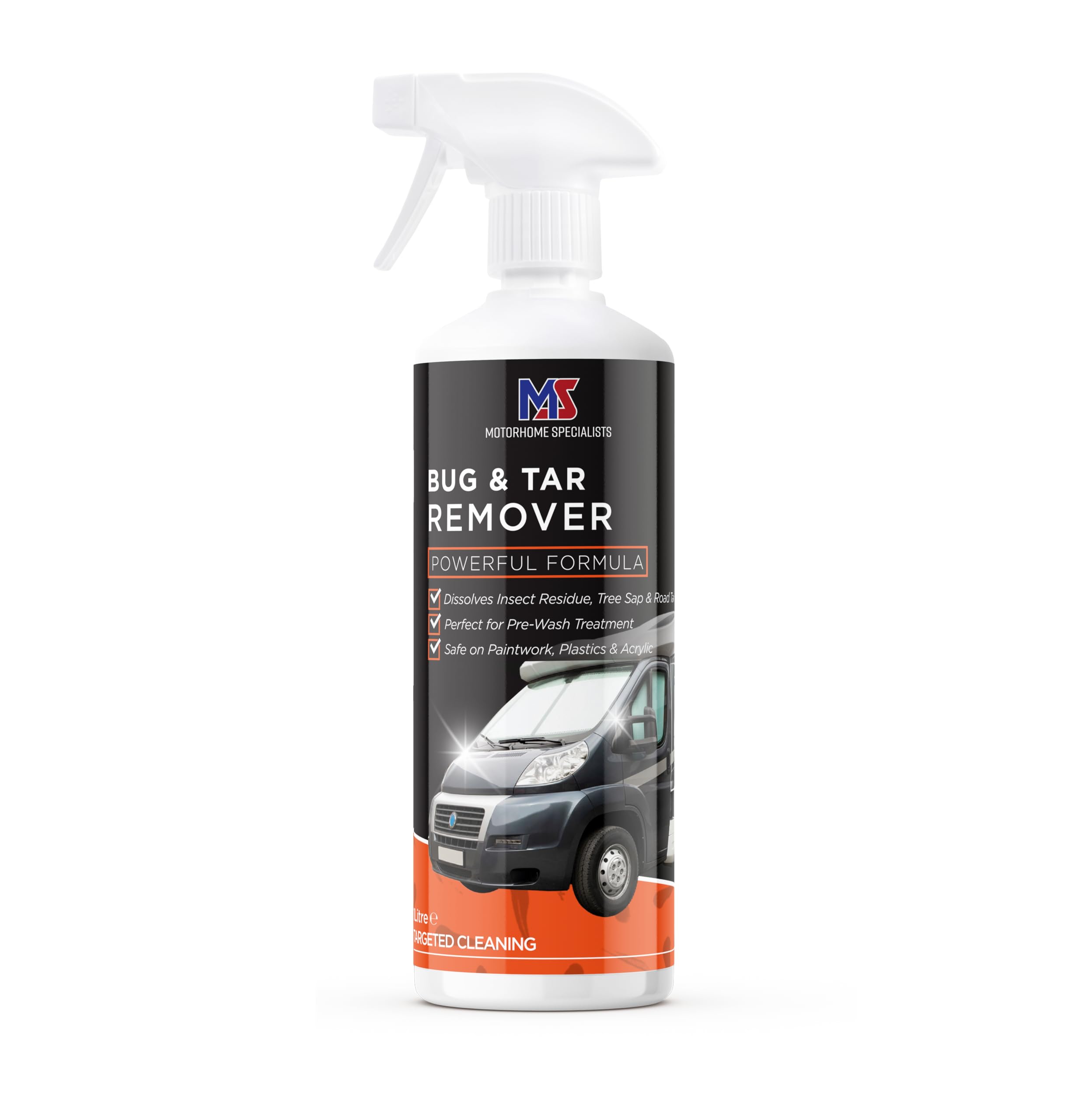 Motorhome Specialists - Bug & Tar Remover 1L - Insect, Sap & Tar Cleaner for Motorhome, Caravan & Campervan Bodywork - Safe on Paint & Plastics