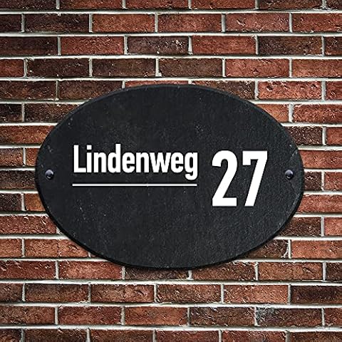 Personalised Slate House Number Plaque Cover