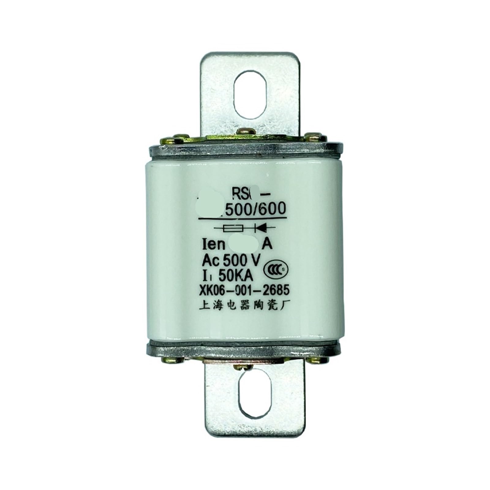 KXIWLUFV Fast Fuse RSO RS3 RS0-600 450A 480A 500A 600A Ceramic core Link(480a,RS3 silver core)