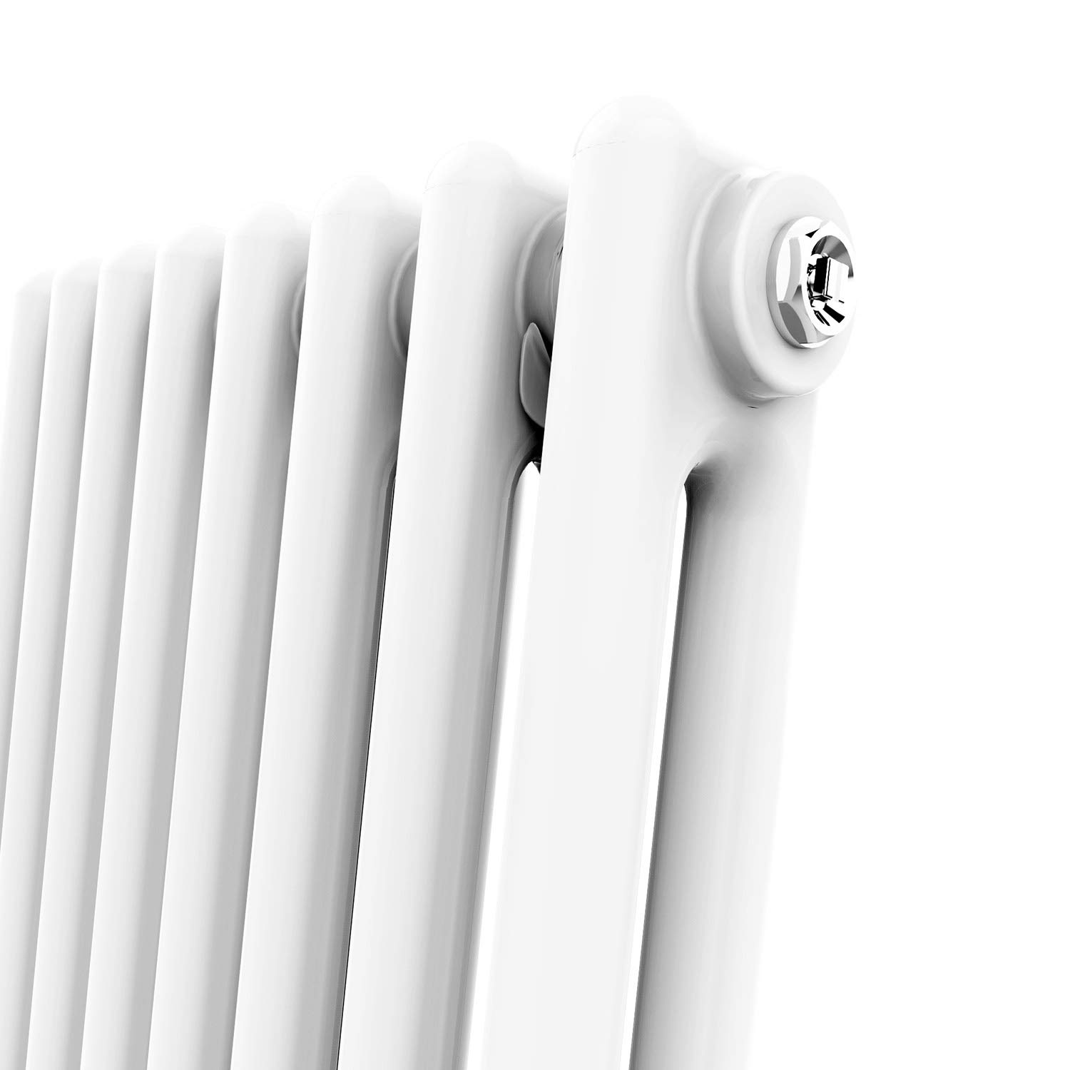 Park Lane Traditional Colosseum Double Bar Column Radiator White 300 X 605mm 336 37837