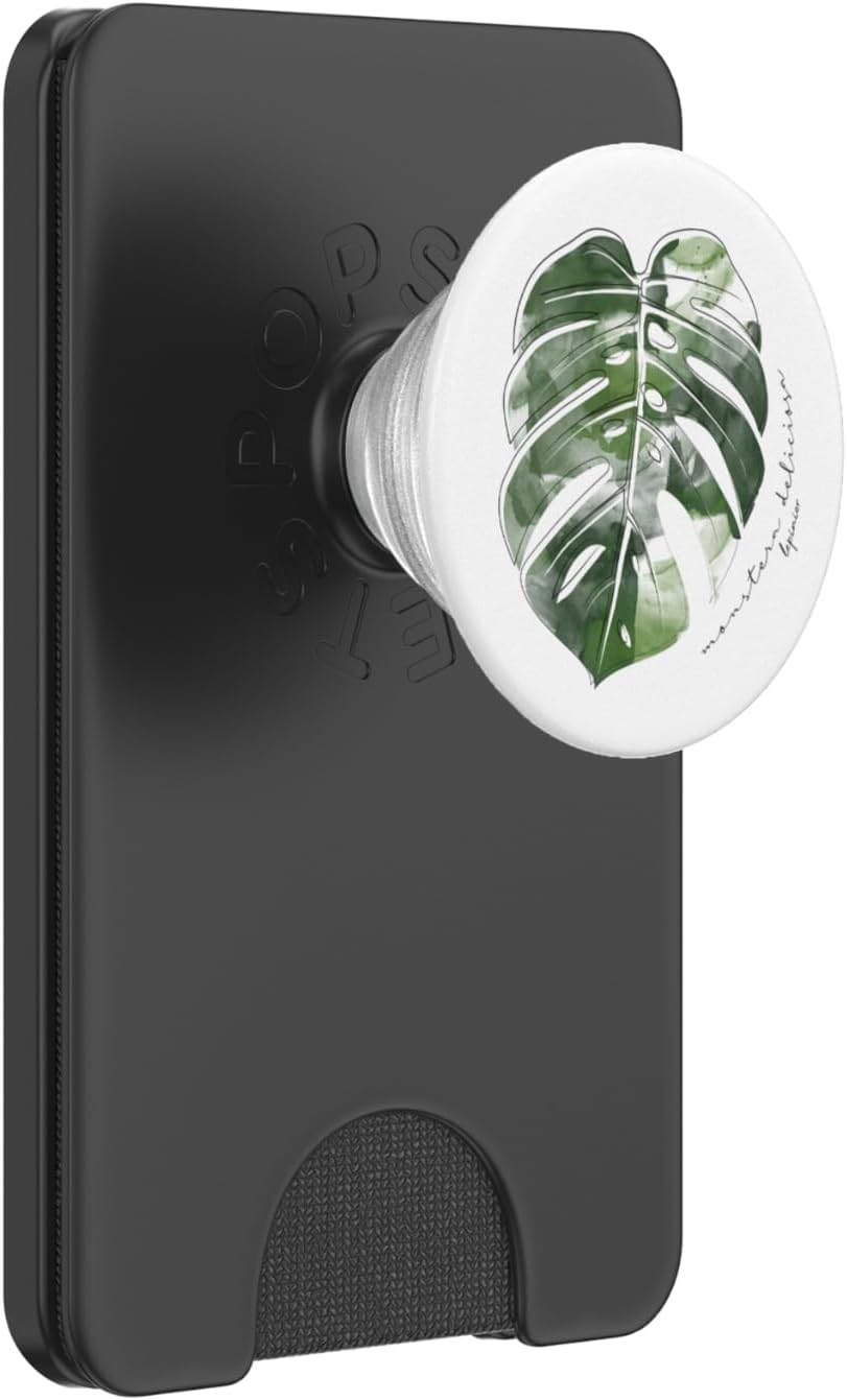 Window Leaf Monstera Variegata Plant Leaf Cute PopSockets PopGrip for MagSafe