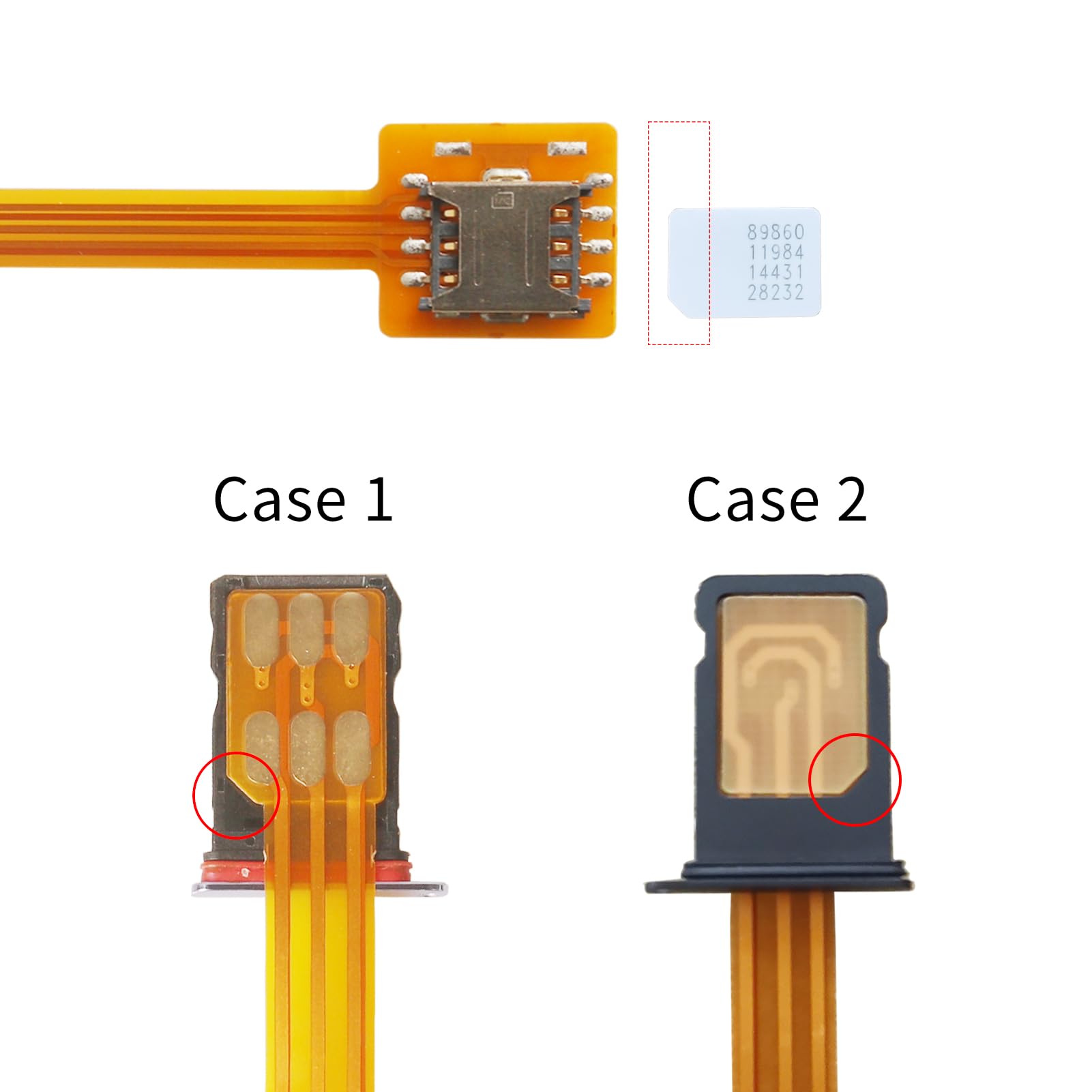 Sim Card Readers Nano SIM Card Extension Cable - 10cm/3.9 Inch FPC Test ...