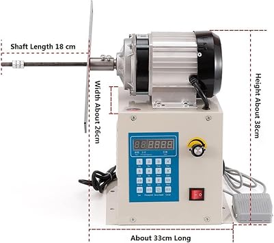 Coil Counting Winding Machine, CNC Winding Machine, Electric Winding Machine, 0-500rpm Adjustable Speed Winding Tool (650W)