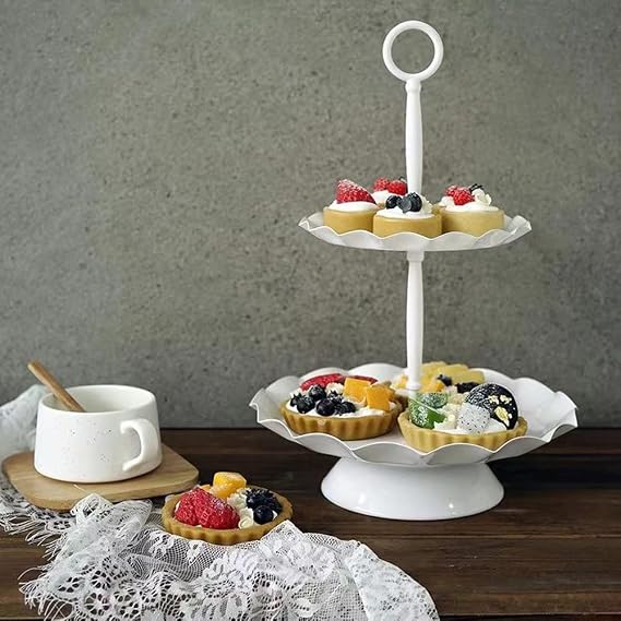 Cake Stands, 16PCS Cake Stand Set Metal Fruits Holder Cupcake Stands Tray Girl Birthday Party Baby Shower Wedding Supplier Dessert Table Mount Home Display Plate Table Decoration