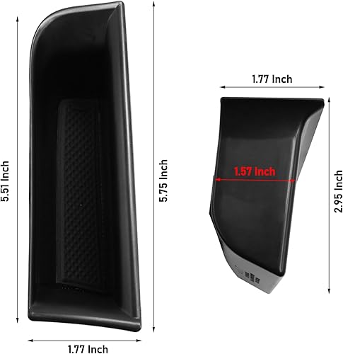 Miniatura 4 de TTCR-II Bandeja Organizadora de Puerta Compatible con Mercedes Benz GLB X247 2020-2025, 2 Piezas Caja de Almacenamiento de Bolsillo Insert para