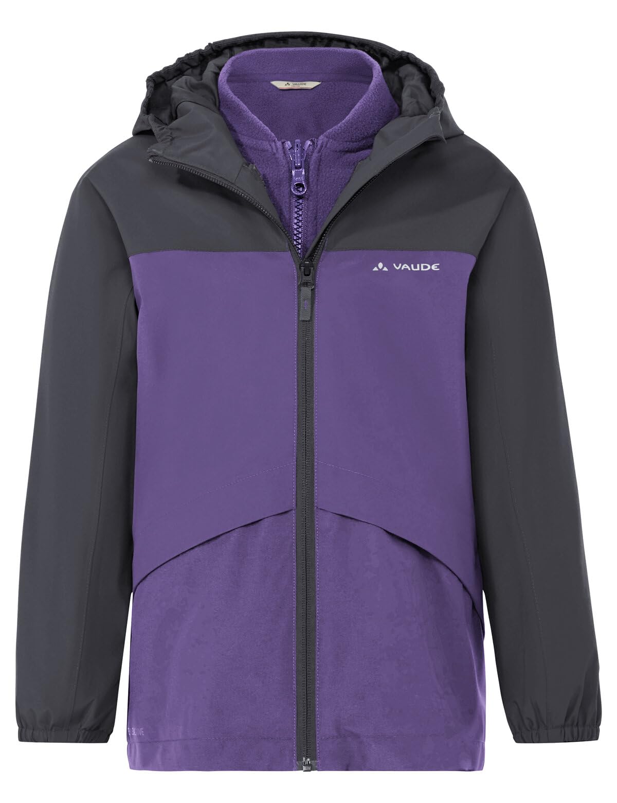 VAUDE Kids Escape - Chaqueta 3 en 1, chaqueta doble para niños, para uso diario, guardería forestal y senderismo, impermeable, cortavientos y transpirable