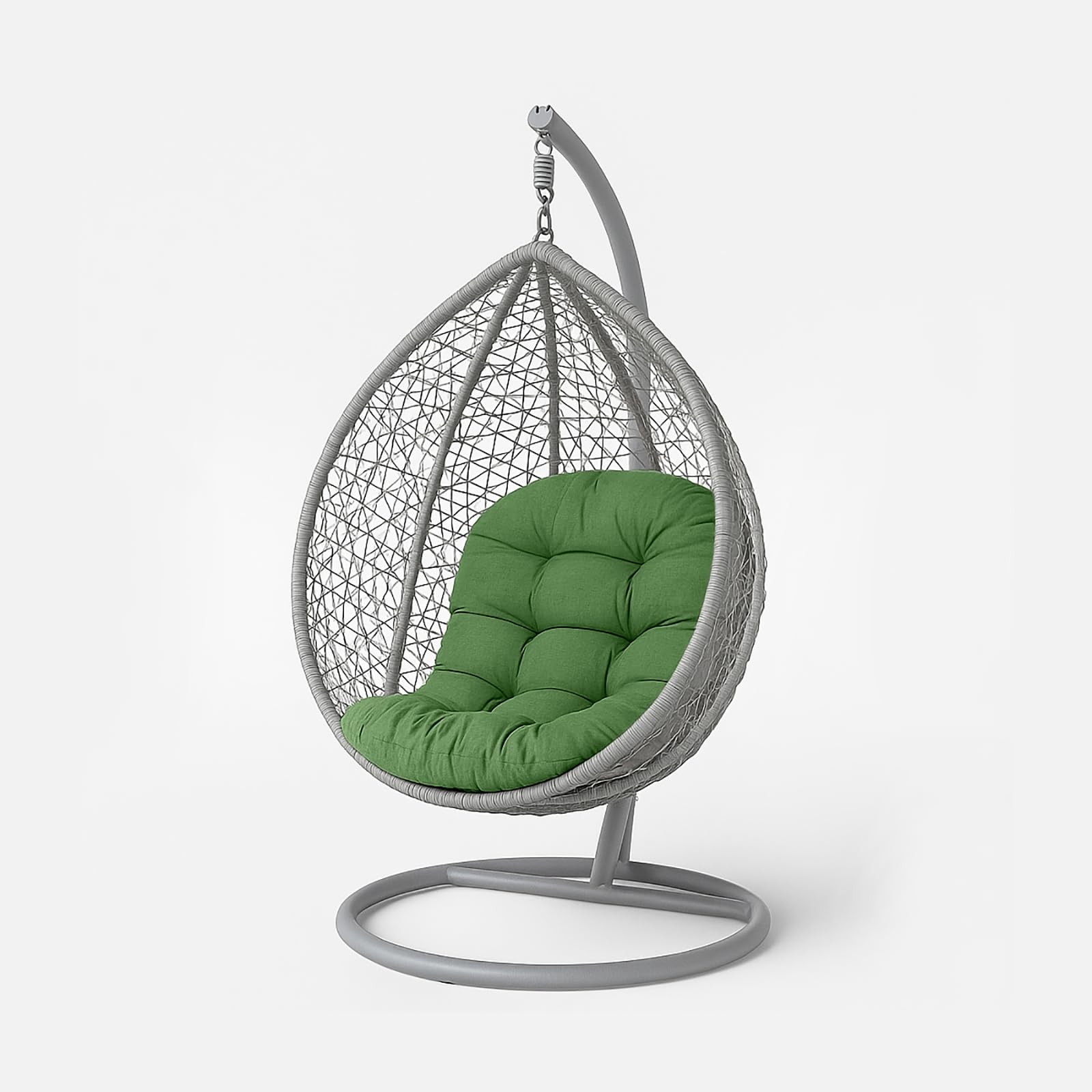 Homescapes Unisex Olive Luxury Egg Chair Cushion, Hanging Basket Swing Chair Cushion In