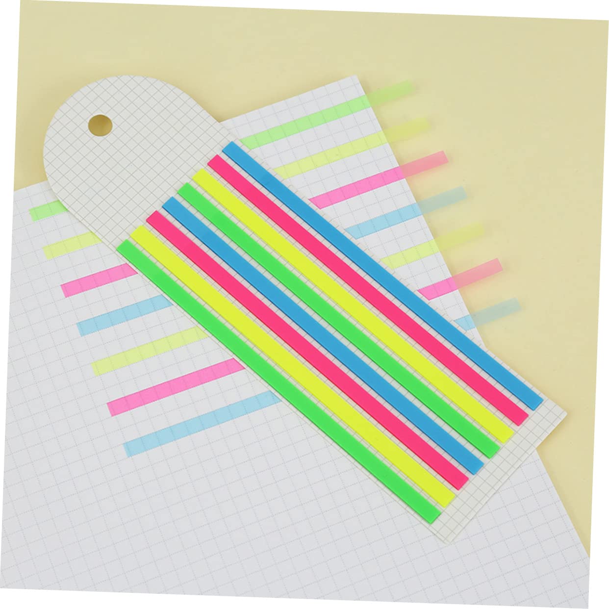 STOBOK 20blätter Teiliges Haftende Transparente Lese Und Markierungsstreifen Halbtransparent Bunten Farben Für Schule Büro Und Notizen Selbstklebende Seitenmarker Praktisch Für