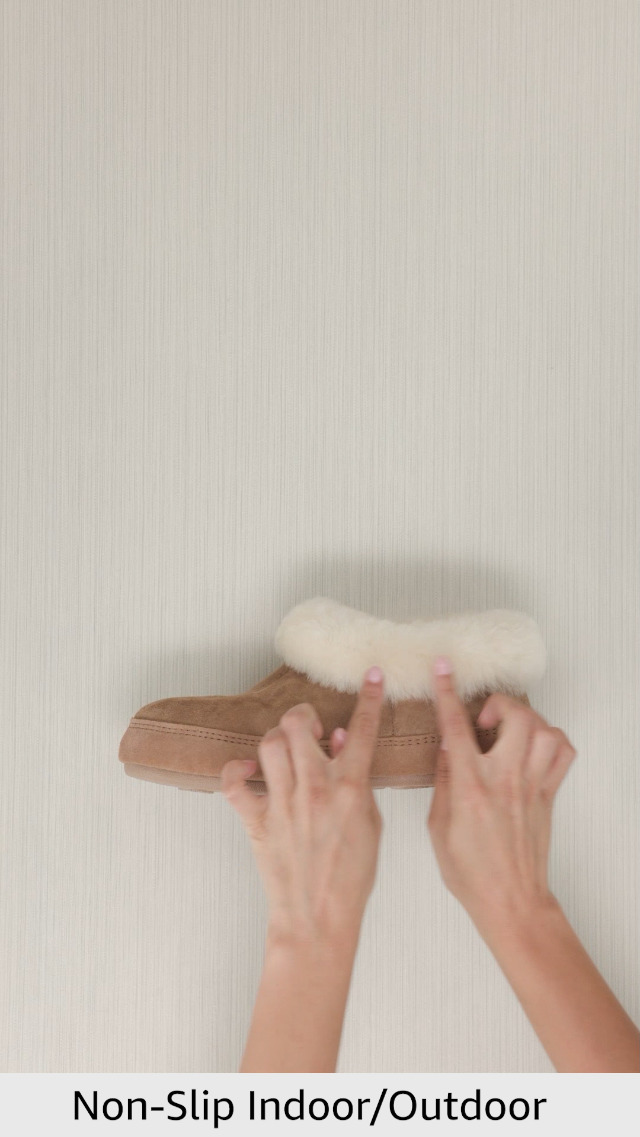 Pantuflas botín de mujer Acorn en piel genuina miniatura 6