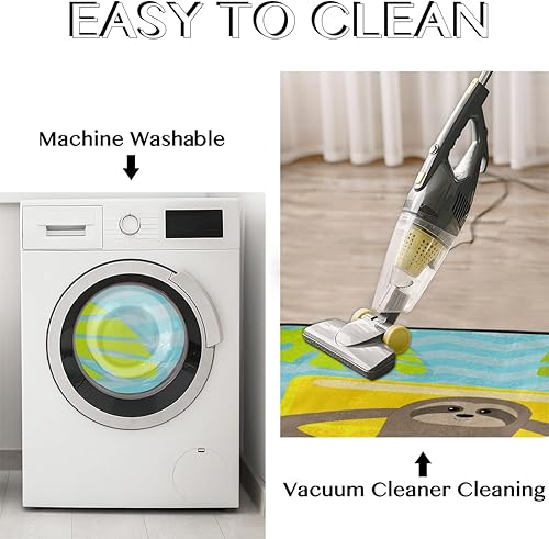 Miniatura 4 de Tapete de cocina de dibujos animados de perezoso en la playa 2 piezas tapetes acolchados antifatiga para suelo de cocina de 47 x 17 pulgadas29 x 17