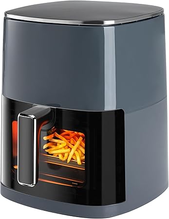 OLIXIS Air Fryer 6 Quart with Window Square Air Fryer