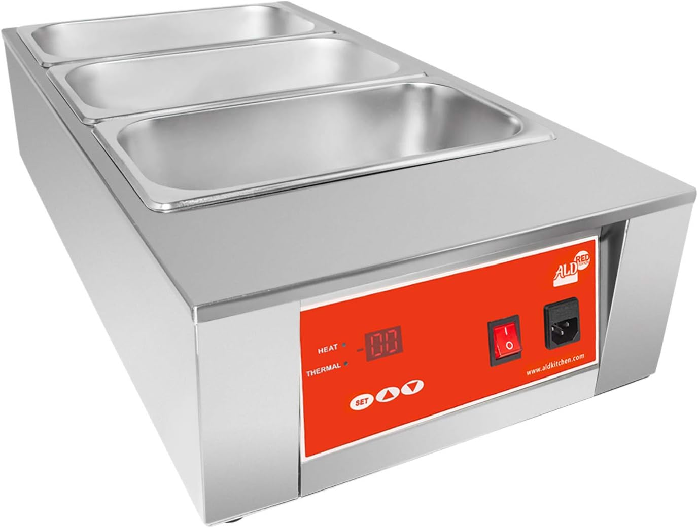 ALDKitchen Chocolate Melting Pot | Digital Control Chocolate Tempering Machine | 3 Tanks for 27 lb (12 kg) of Chocolate | 110V | 1kW