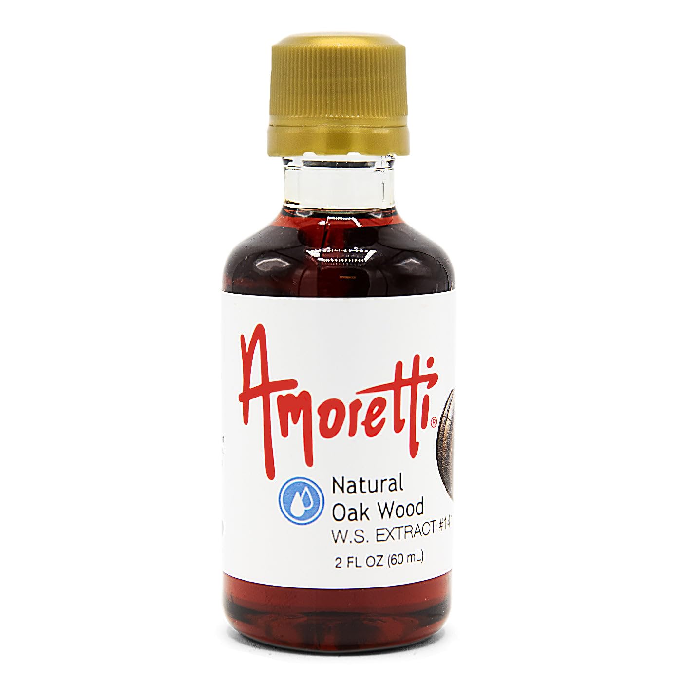 Amoretti - Natural Oak Wood Extract Water Soluble 2 oz - Highly Concentrated & Perfect For Pastry, Savory, Brewing, and more, Preservative Free, Vegan, Kosher Pareve, Keto Friendly