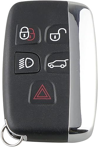 Miniatura 7 de Terisass Funda para llavero de coche, 5 botones de goma, entrada sin llave, control remoto para LR4 (deporte) 2010 2011 2012 2013 2014 2015 2016