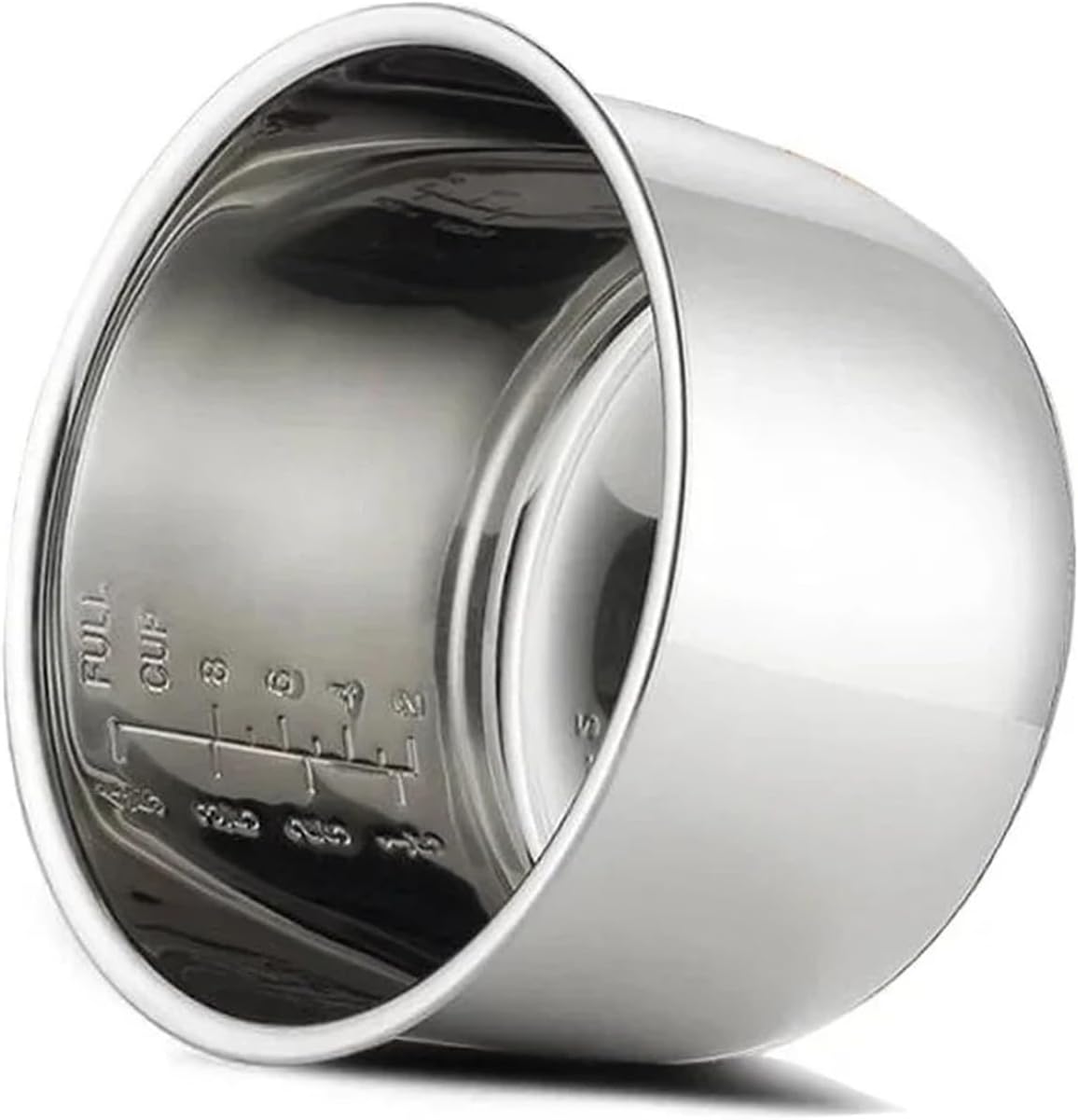 6L Stainless Steel Rice Pot, Stainless Steel Inner Pot. Compatible For Rice Cookers. Kitchen Electric Pressure Cooker Replacement Accessories