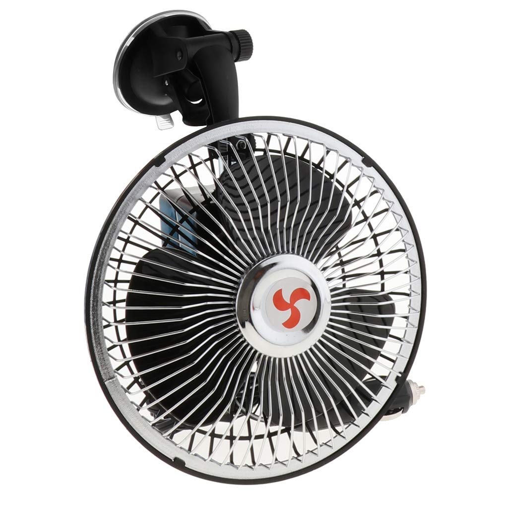 Ventilateur électrique avec ventouse pour pare-brise de voiture et camion 15,2 cm 24 V