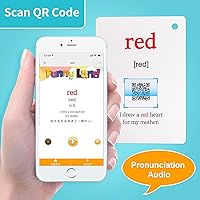 Vista 4 de Lilias Tarjetas flash – Tarjeta de bolsillo con palabras en inglés para niños pequeños, juguetes de aprendizaje, suministros para jardín