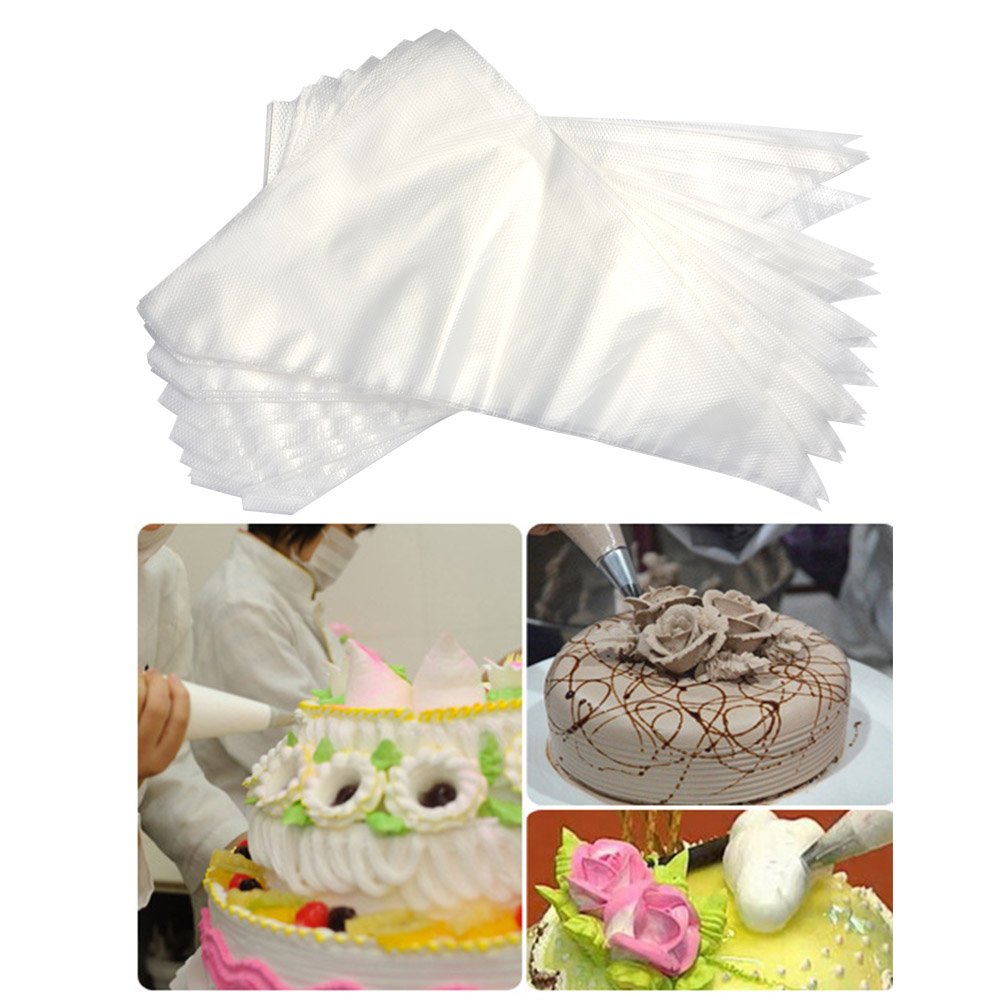 200Pcs Pastry Bag, Medium Piping Bags Icing Pastry Bags Decorating Tool for Cake Decoration, Cookies, Desserts, Cupcakes(33x23x 37cm)