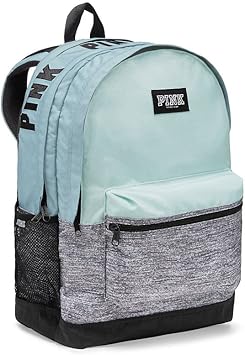 pink blue backpack