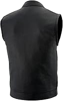 Vista 59 de Milwaukee Leather Chaleco de cuero premium para motociclista estilo club para hombre LKM SH