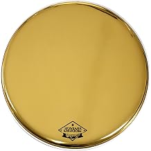 Professional Mirror Finish Drum Head High-Gloss Reflective Gold Replacement Skin for Snare or Tom Stunning Stage Performance, Premium Metallic Effect Gold, 16"